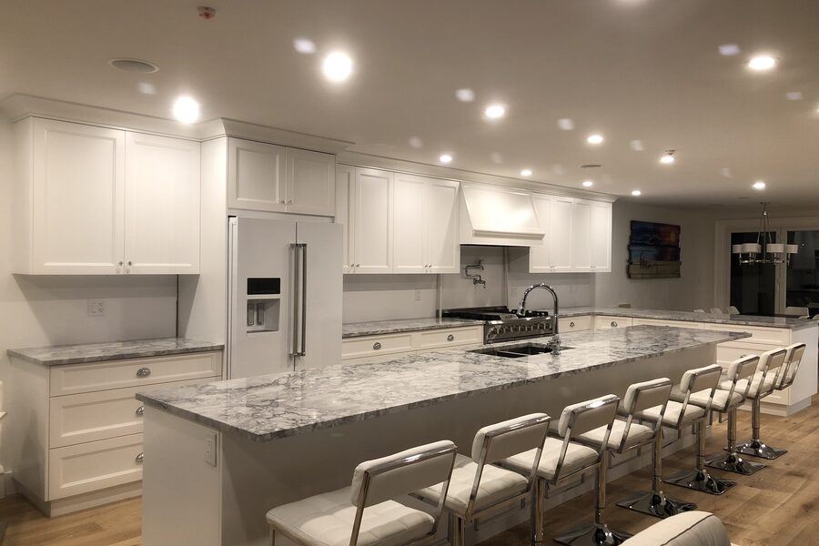 Kitchen renovation — Custom cabinetry & stone