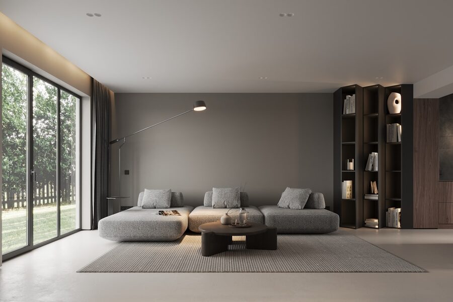 Interior renovation — Open-concept living